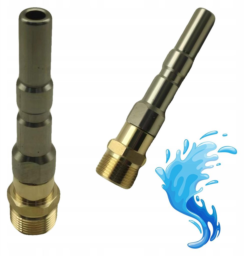 Rosfix Adapter M22x1,5 14mm GZ – Ersatzteil für Hochdruckreiniger Nilfisk & Kränzle D12 | Messing | Schnellkupplung auf Gewinde
