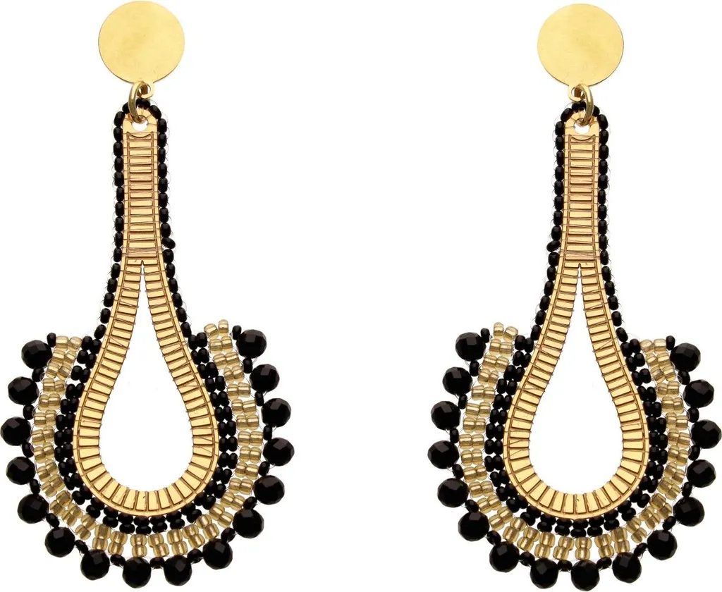Specifiche Orecchini Joella Neri | Accessori Donna in Rame | Taglia Unica