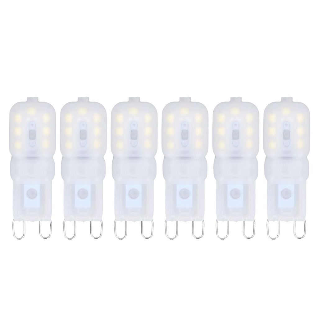 6 żarówek LED G9, z możliwością ściemniania, 3 W, Zdjęcie produktu 