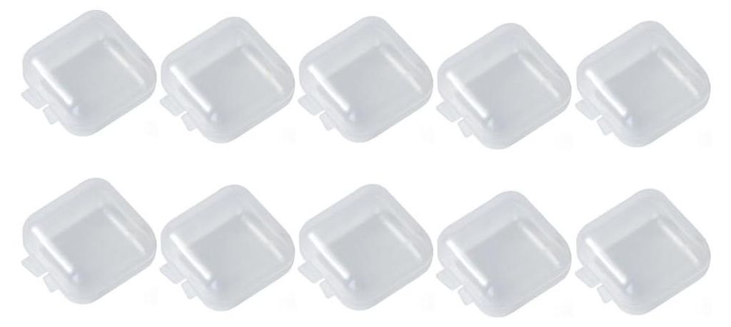 10 kleine Aufbewahrungsdosen mit Deckel, Mini-Kunststoffdosen, transparent, für kleine Perlen, Pillen, Schmuck, Schrauben, Sortierboxen, Bastelmat...