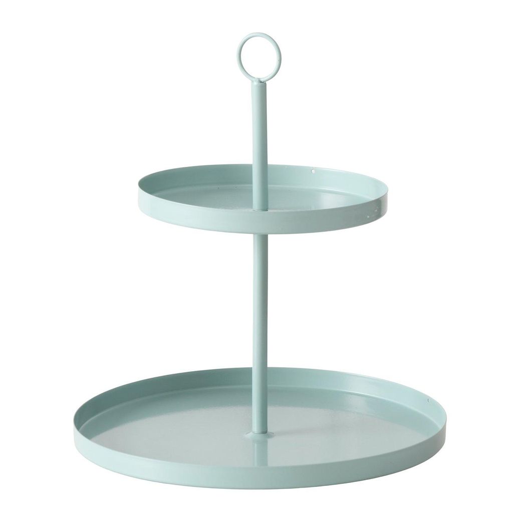 Etagere Liora aus Metall rund gruen
