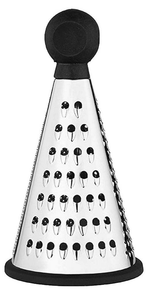 Kegelreibe aus Edelstahl mit 3-in-1-Klingen, multifunktionaler Käse- und Knoblauchreiber, spülmaschinenfest, unverzichtbares Küchenutensil für ...