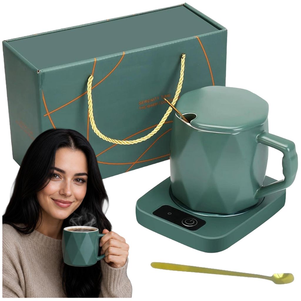 REVENTO® Tassenwärmer mit Keramiktasse für Kaffee und Tee – Produktbild 