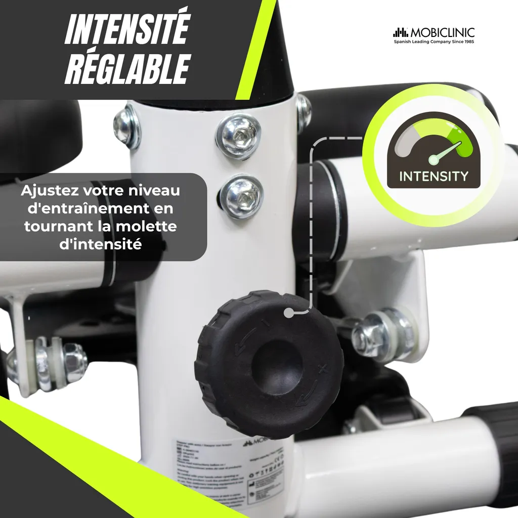 Stepper avec écran LCD et résistance ajustable Mobiclinic Step-Pro