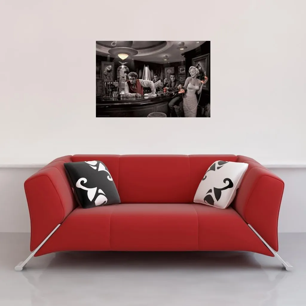 Décoration Murale Cinéma Java Dreams avec Baguettes Bois Noir de 92 cm