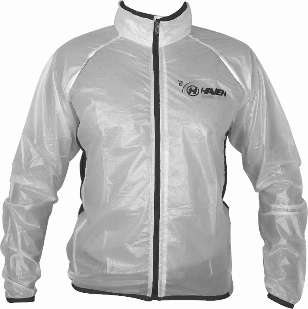 HAVEN Fahrrad-Regenjacke - RAINSHIELD - Weiß/Schwarz 4XL