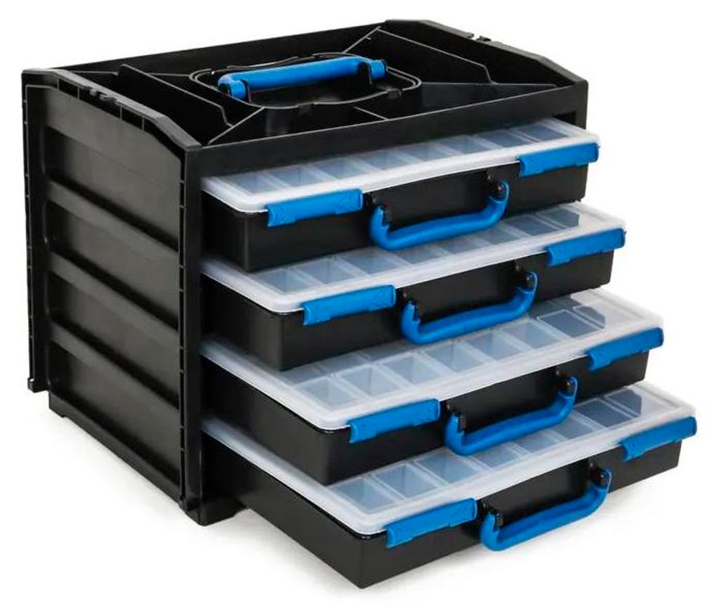 HBM 5-teilige tragbare Sortimentsbox, Deluxe-Sortimentskoffer