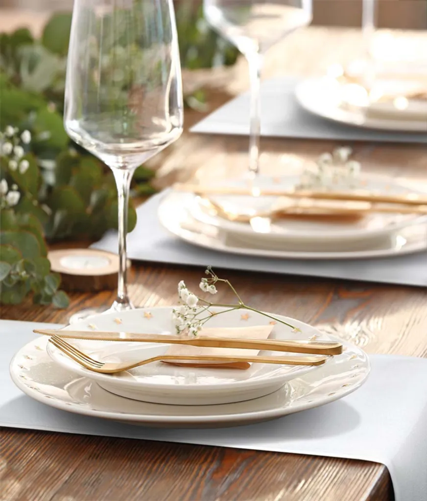 Set de table Lin Tissé : 2 Chemins de Table et 4 Serviettes Assorties