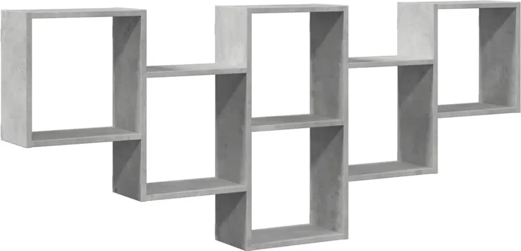 vidaXL Étagère Murale Gris Béton 159x18x66 cm - Bois Composite Moderne