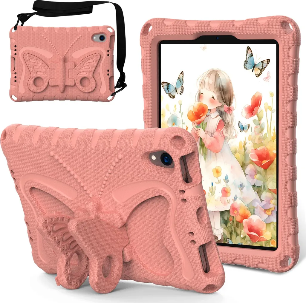 Custodia Protettiva iPad mini 7/6 - Bambini Rosa - EVA Shockproof