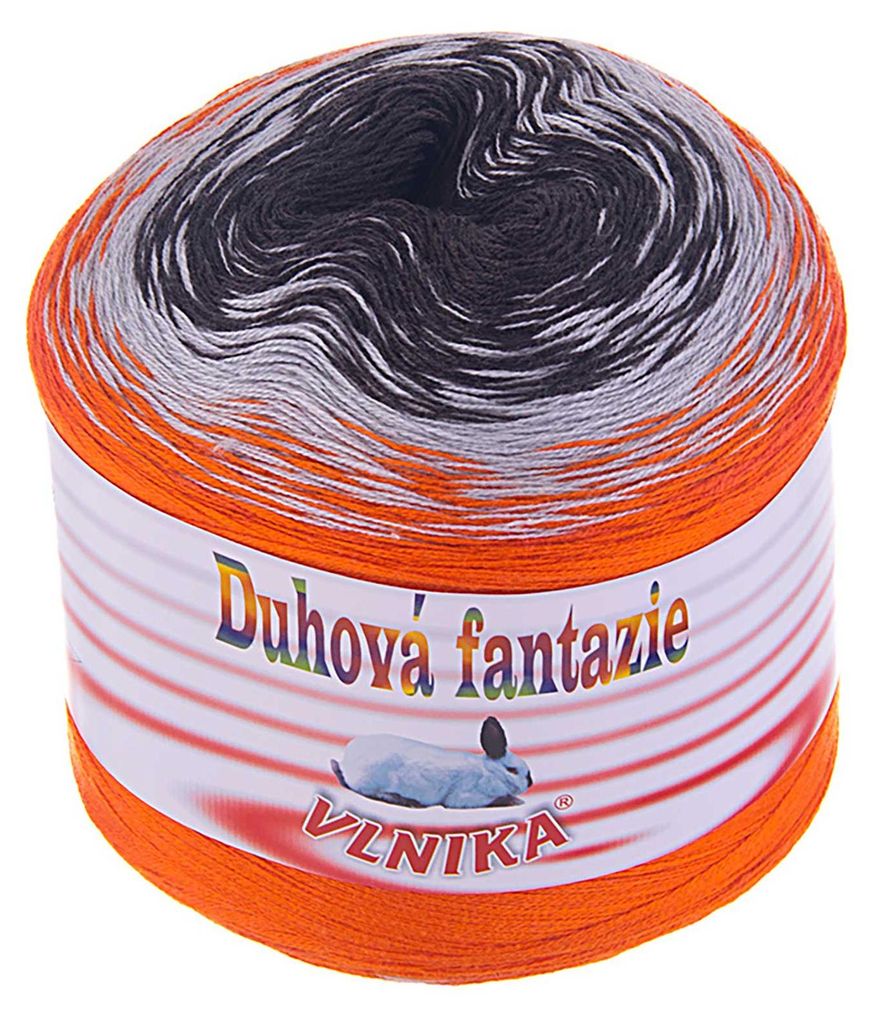 200g Strickgarn Duhová fantazie Halloween