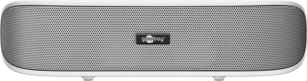 Cabstone SoundBar Goobay Bianca AUX - Altoparlante Portatile Stereo USB
