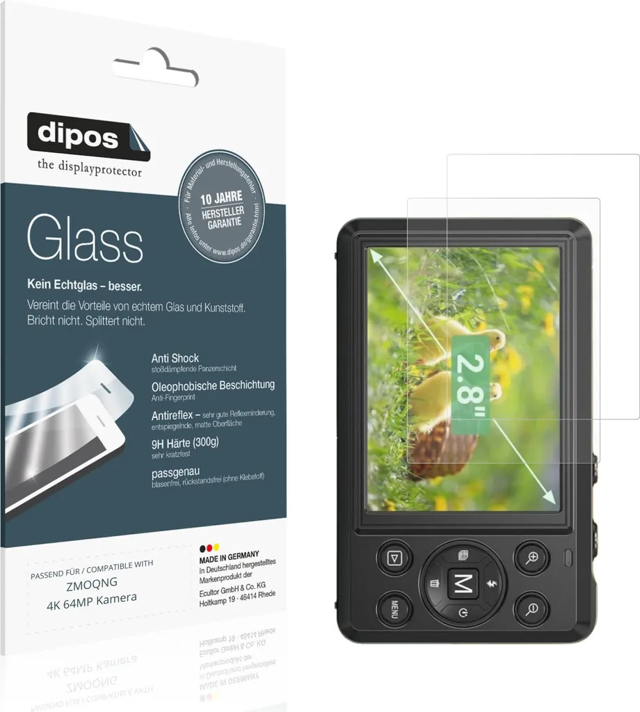 Dipos 6 Pellicole Protettive In Cristallo Per Nokia Lumia 640 XL – Taglio Laser, HD, Anti-graffio, Made In Germany