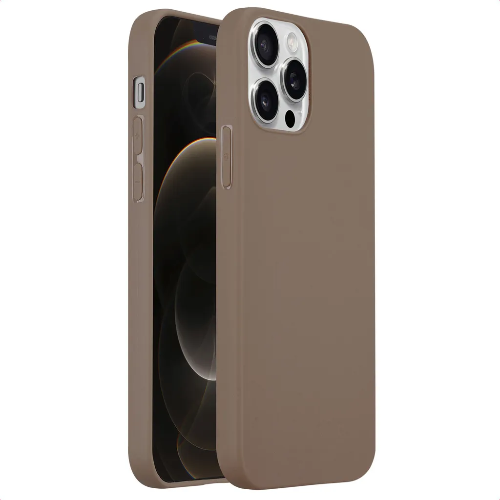 Cover iMoshion iPhone 12/12 Pro Marrone - Accessorio Chic in TPU