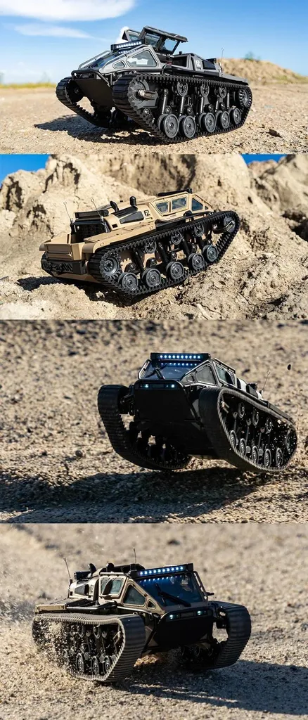 Char RC pour simulation de combat - Portée 50m et châssis en métal - 4