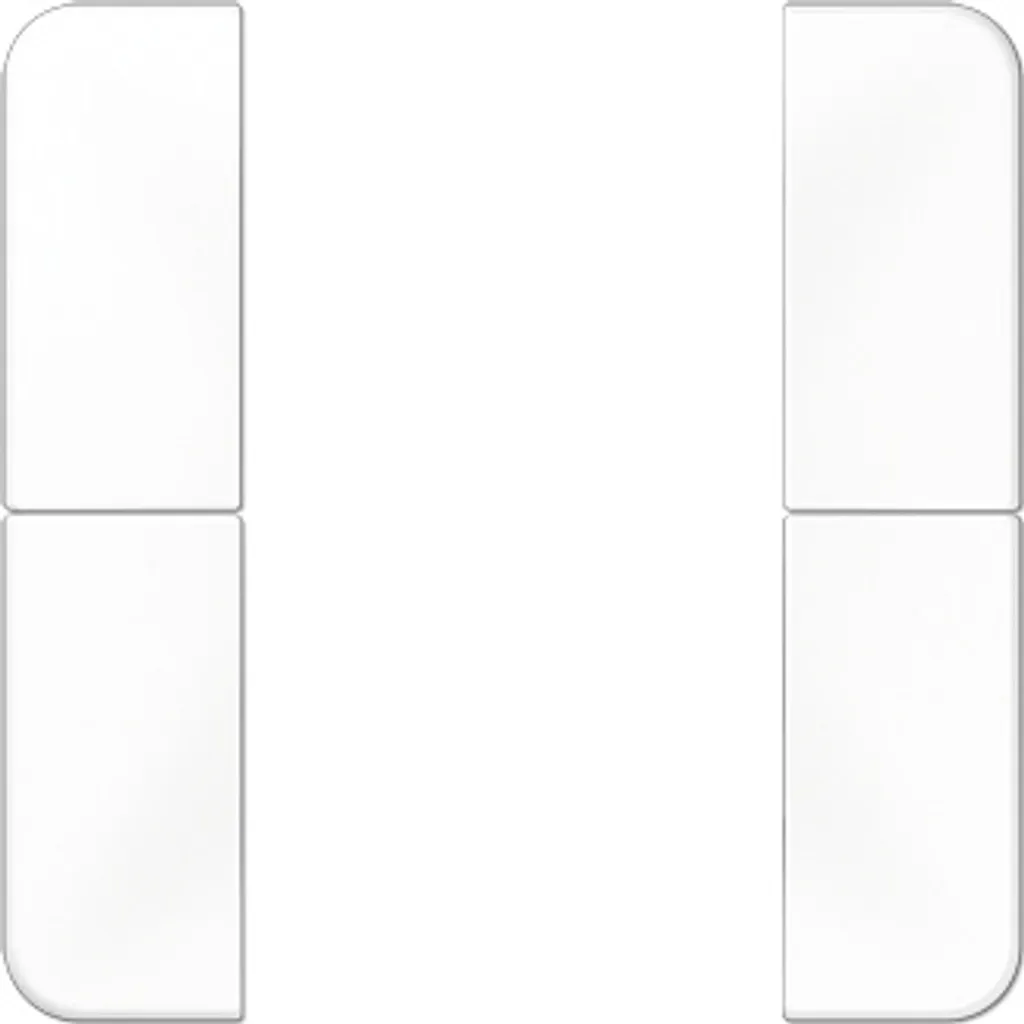 Ensemble Touches Jung CD 502 TSA WW Thermoplastique Robuste Blanc Brillant