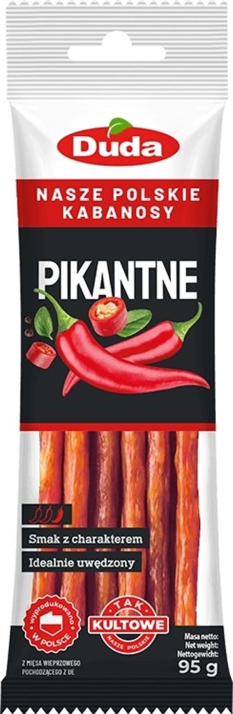 Duda Kabanossi Pikant 95 g / Kabanosy pikantne Produktbild 