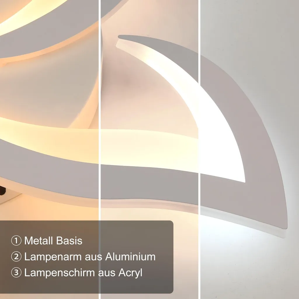 Plafonnier Blanc Dimmable 50W : Éclairage Orientable Haute Luminosité - 5