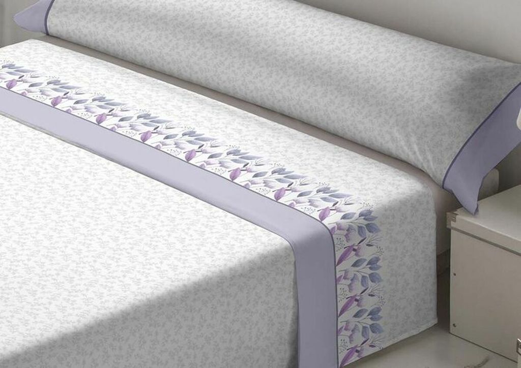 Bettlaken Set Reina Dulceida Mauve Queen Stoffe Bett Größe 160