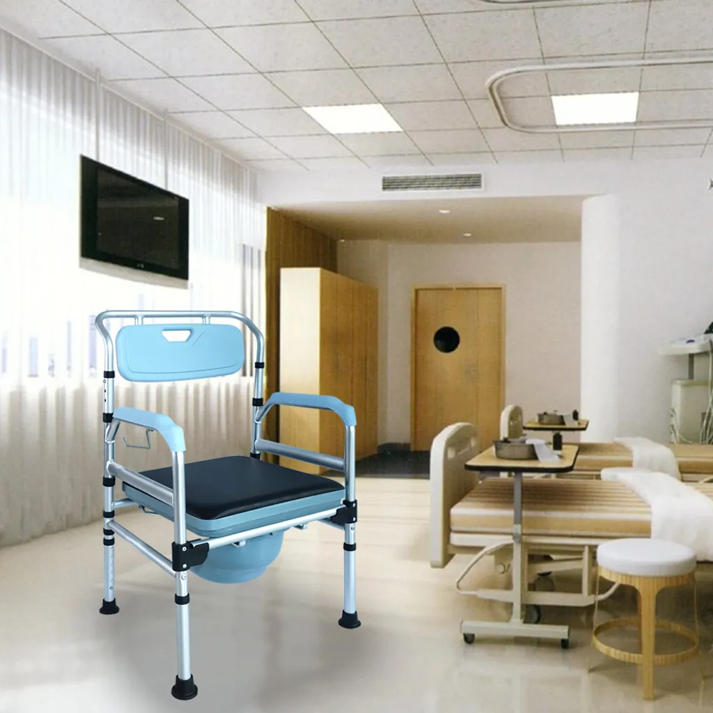 Solution Mobilité : Chaise de Nuit Réglable pour Éviter les Chutes WC - 2