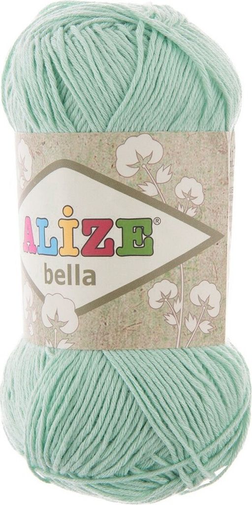 100g ALIZE BELLA uni, Baumwoll-Strickgarn / Häkelgarn, Farbwahl