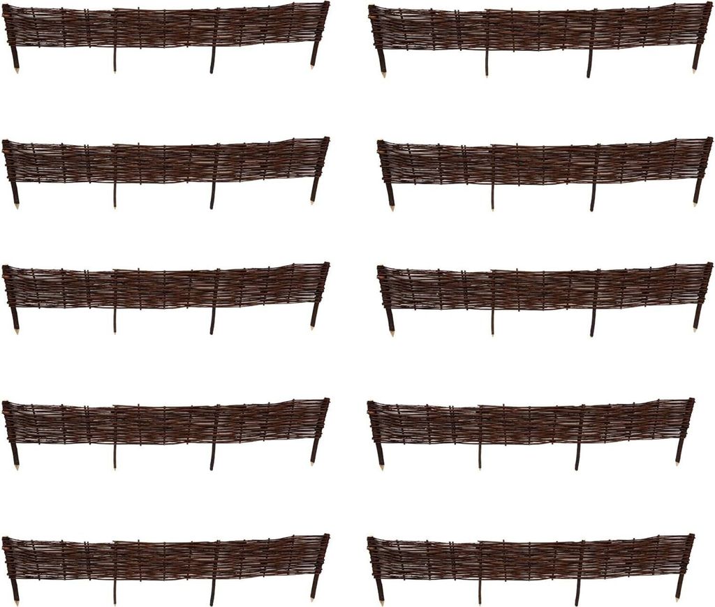 Beetbegrenzung aus Weide ( H 20 x B 120 cm 10 Stück) Produktbild 