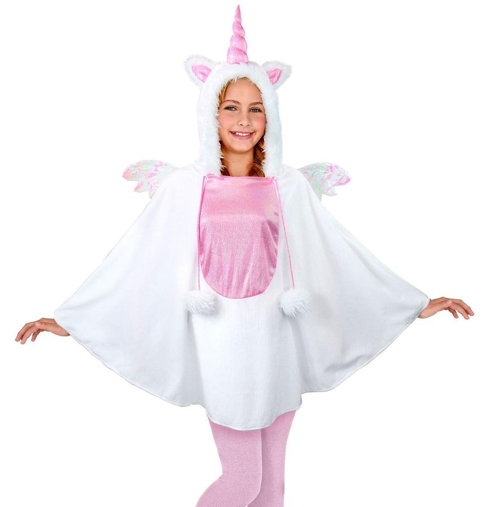 Kinderkostüm Poncho Einhorn Einheitsgröße, Widmann Produktbild 