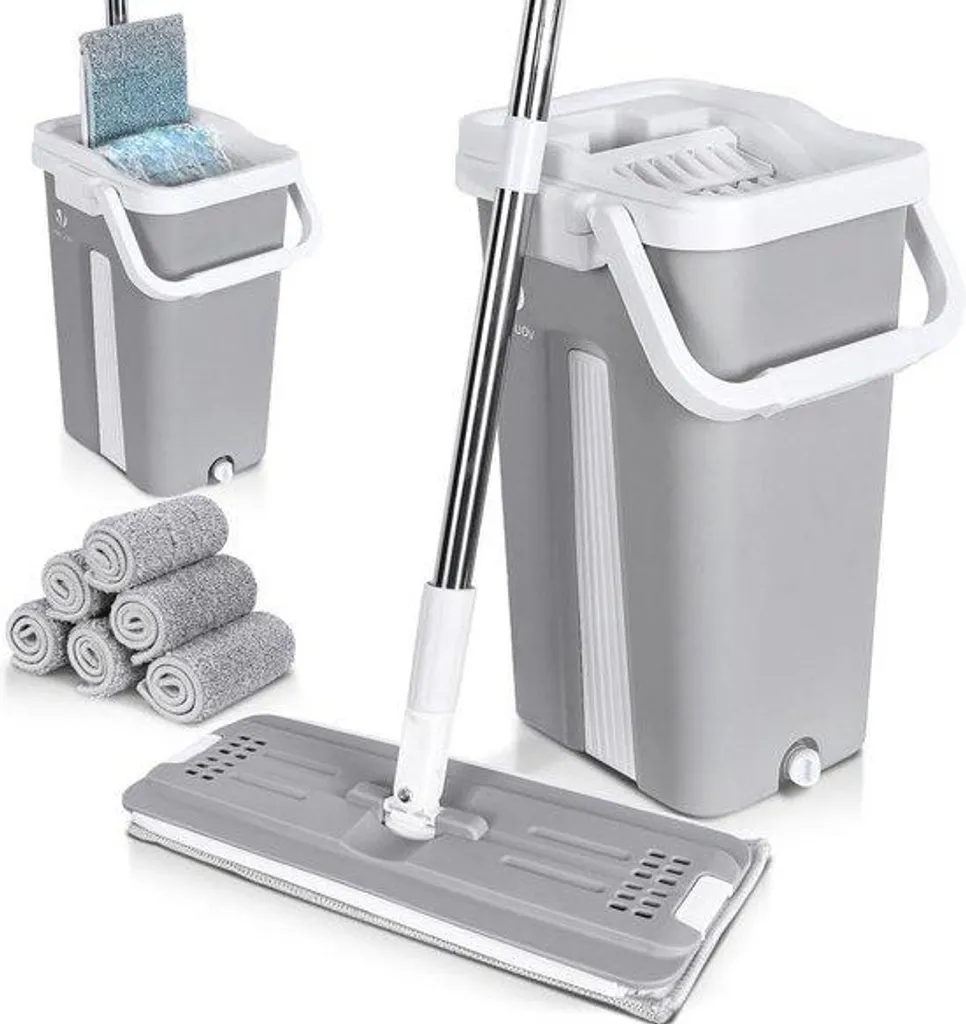 Dites Adieu à la Poussière : Balai Microfibre Inox Pivotant 360° Gris