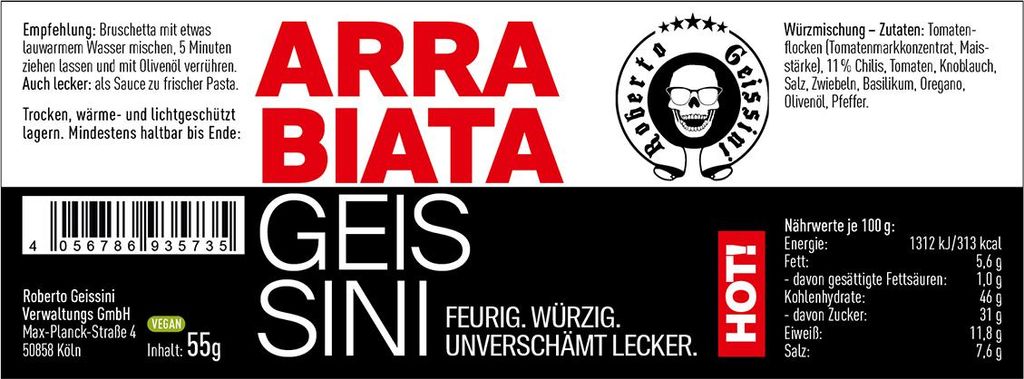 Arrabiata Geissini 55 g Produktbild 