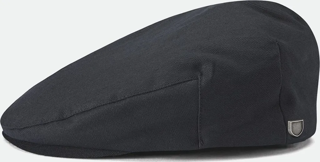 Casquette Brixton Hooligan Snap Noir M avec Visière à Pression et Doublure