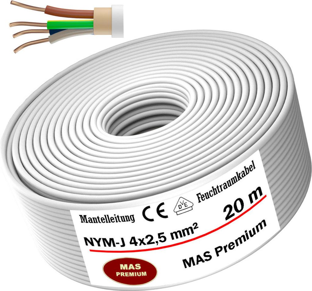 Câble pour locaux humides Câble d'alimentation Câble sous Image du produit 