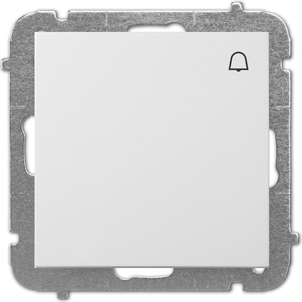 Unterputz Taster Klingel Lichtschalter 10A weiß Premium serie SENTIA