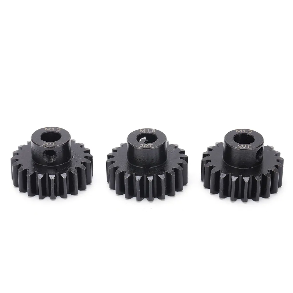 M1.5 ingranaggio del motore del pignone, ingranaggio del motore 20T, pignone M1.5, pignone d'acciaio dell'ingranaggio M1.5, ingranaggio d'acciaio dell'albero di 8mm, albero per il motore senza spazzole dell'automobile di 1/6 1/5 RC - 2