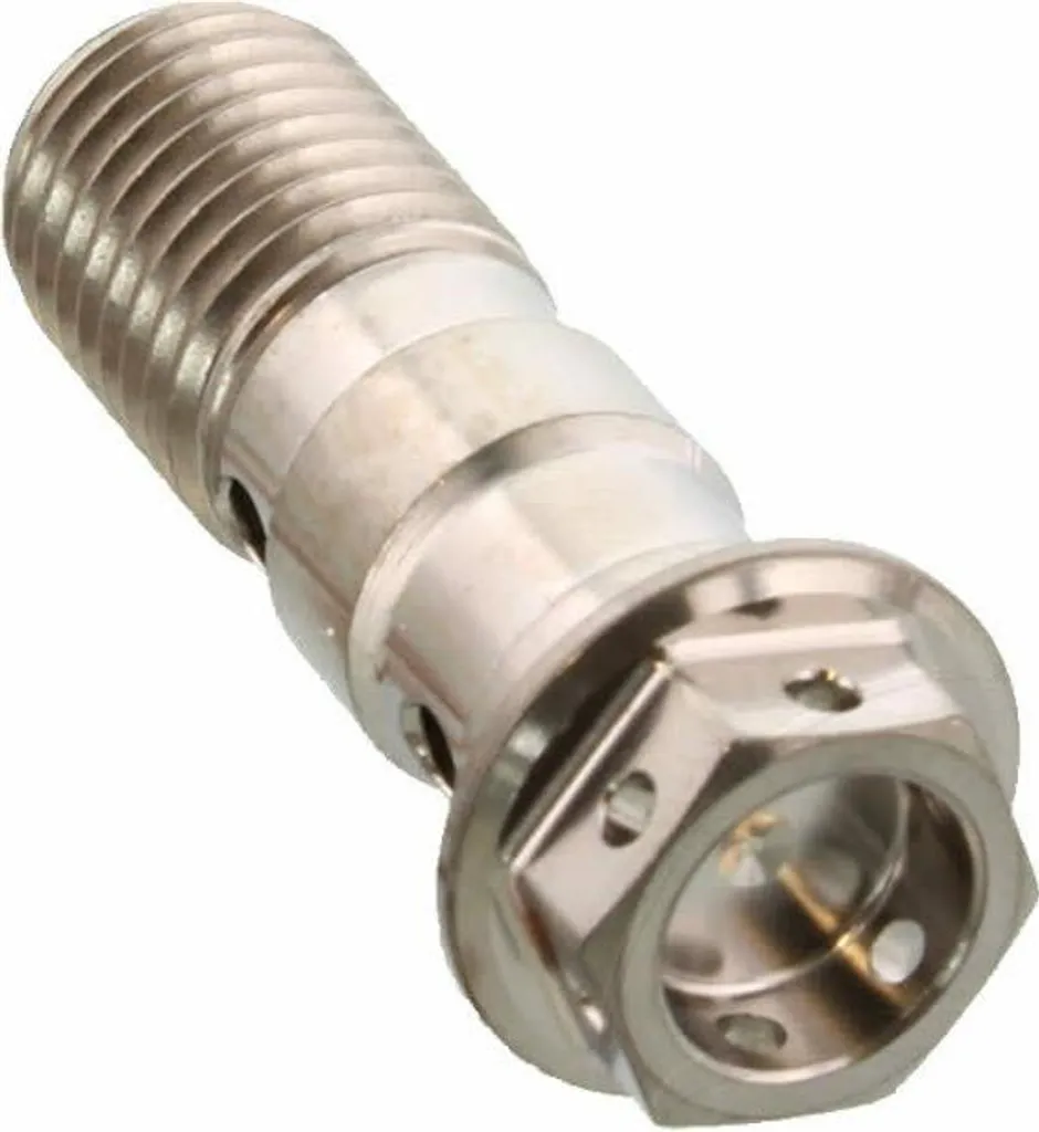 Vis Banjo Double M10x1,25 Titane Anti-Corrosion pour Freinage Racing