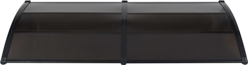 vidaXL Türvordach Schwarz 200x100 cm PC Produktbild 
