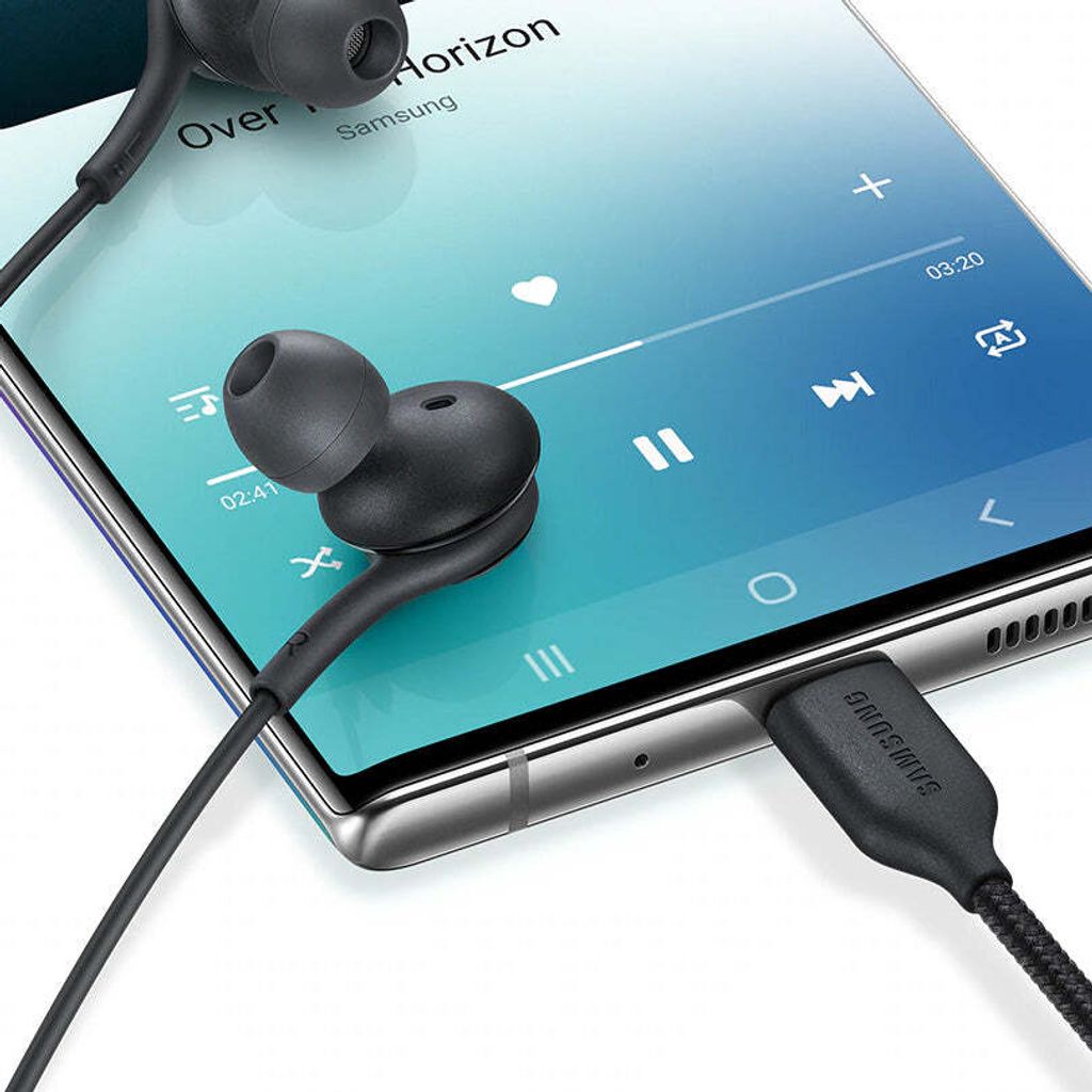Słuchawki douszne Samsung Galaxy przewodowe USB-C czarne Zdjęcie produktu 18