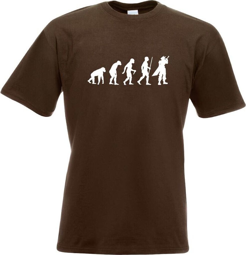 Kiwistar - T-Shirt - Chocolate - RPG Hero Fantasy Evolution Motiv Bedruckt Funshirt Design Print - mit Motiv Bedruckt - Funshirt Design - Sport - F...