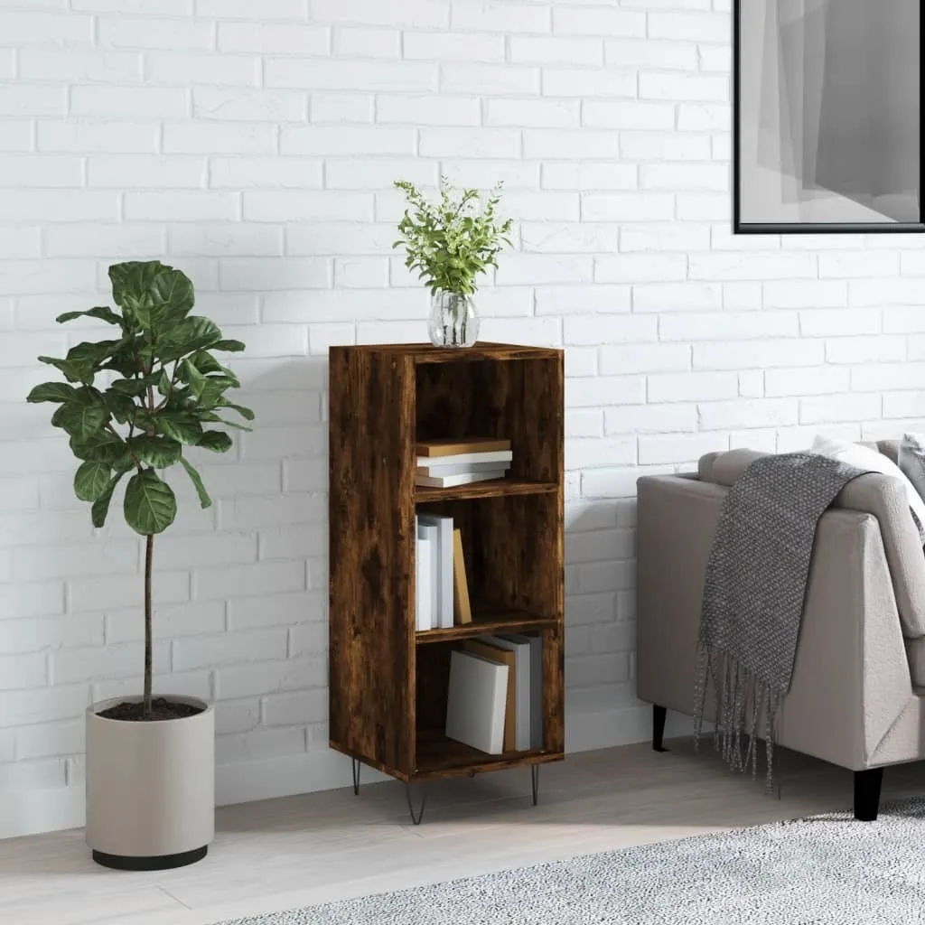 Maison Exclusive - Credenza in rovere affumicato 34,5x32,5x90 cm Materiale ligneo