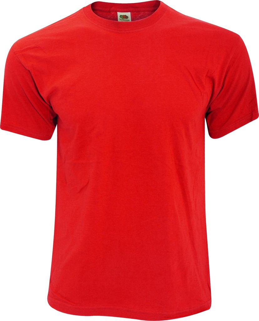Fruit Of The Loom Herren Screen Stars Original T-Shirt BC340 (XL) (Rot)