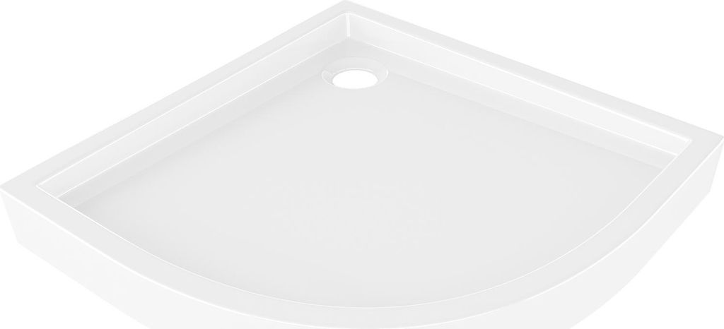 Mexen Flow+ Duschwanne Halbkreis 90 x 90 cm, weißer Glanz - 46Q109090H