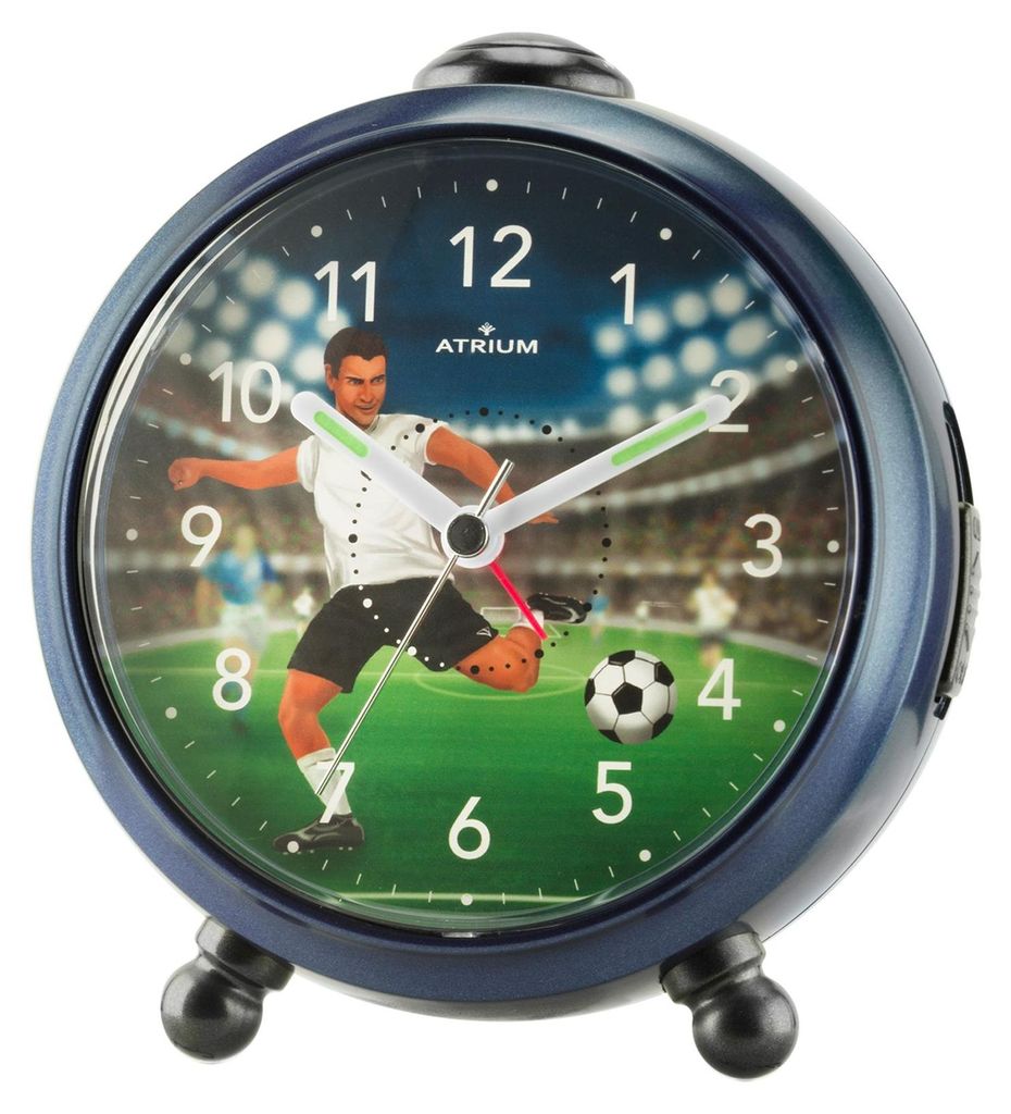 ATRIUM Kinderwecker Wecker Analog Quarz Fußball Jungen Produktbild 