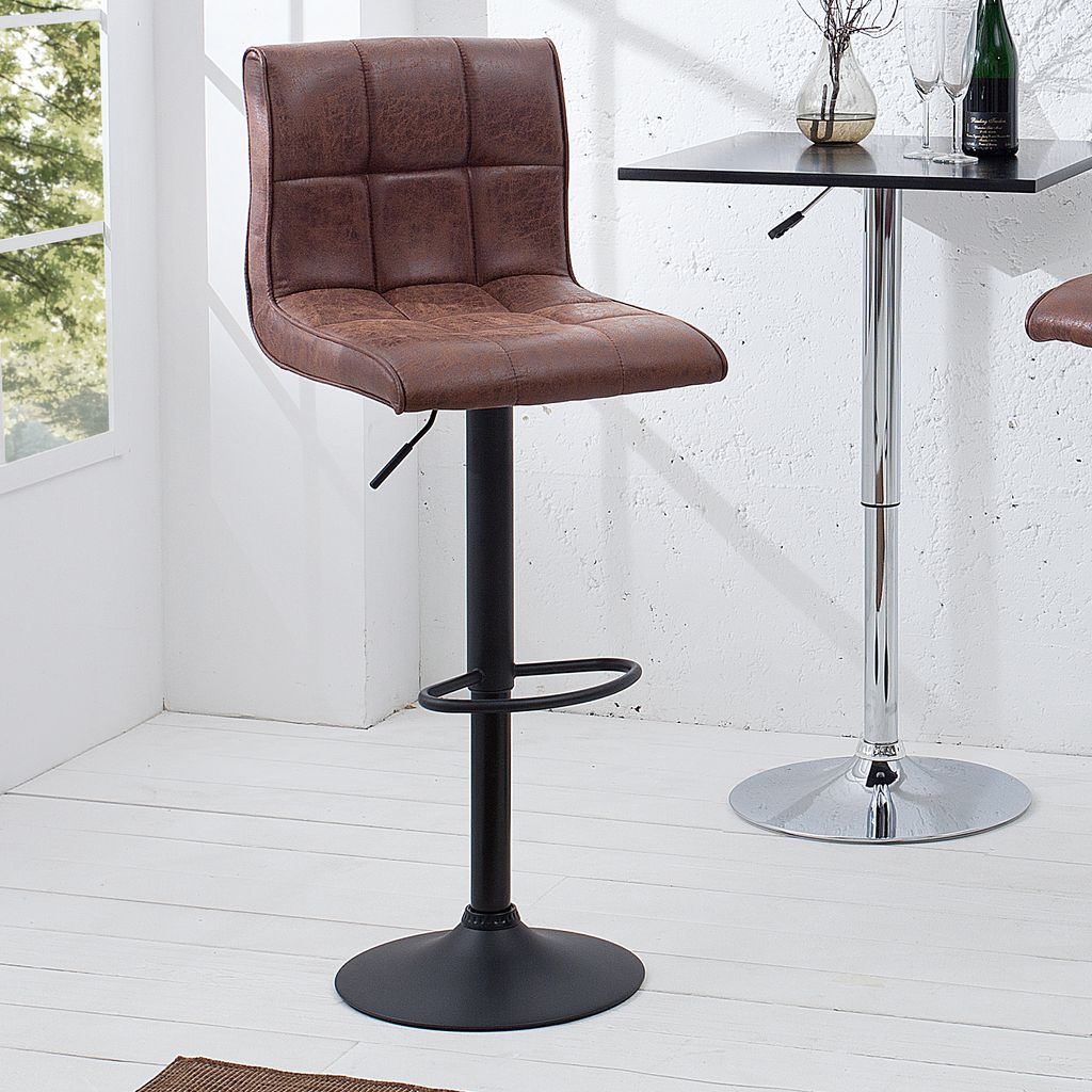 riess-ambiente Höhenverstellbarer Barhocker MODENA vintage Produktbild 