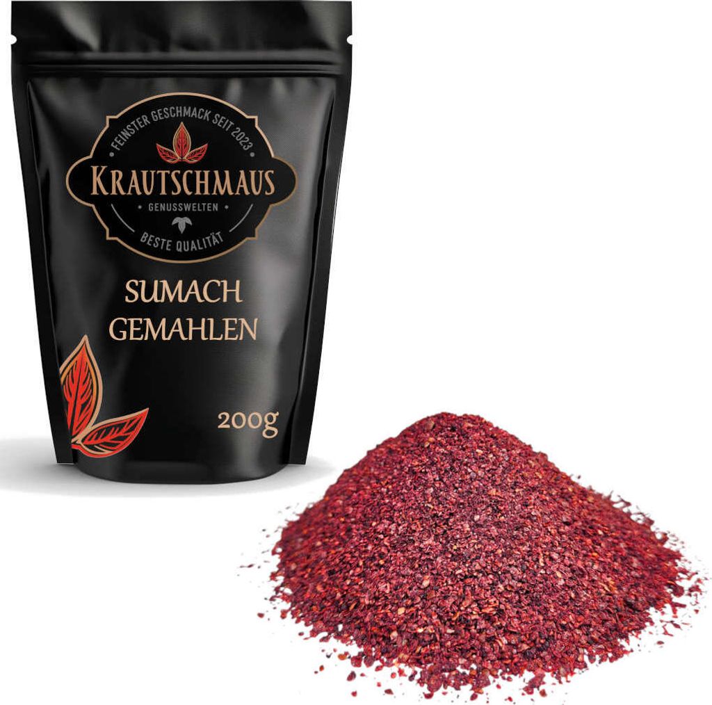 200g Sumach gemahlen von Krautschmaus, schonend getrocknet, Produktbild 