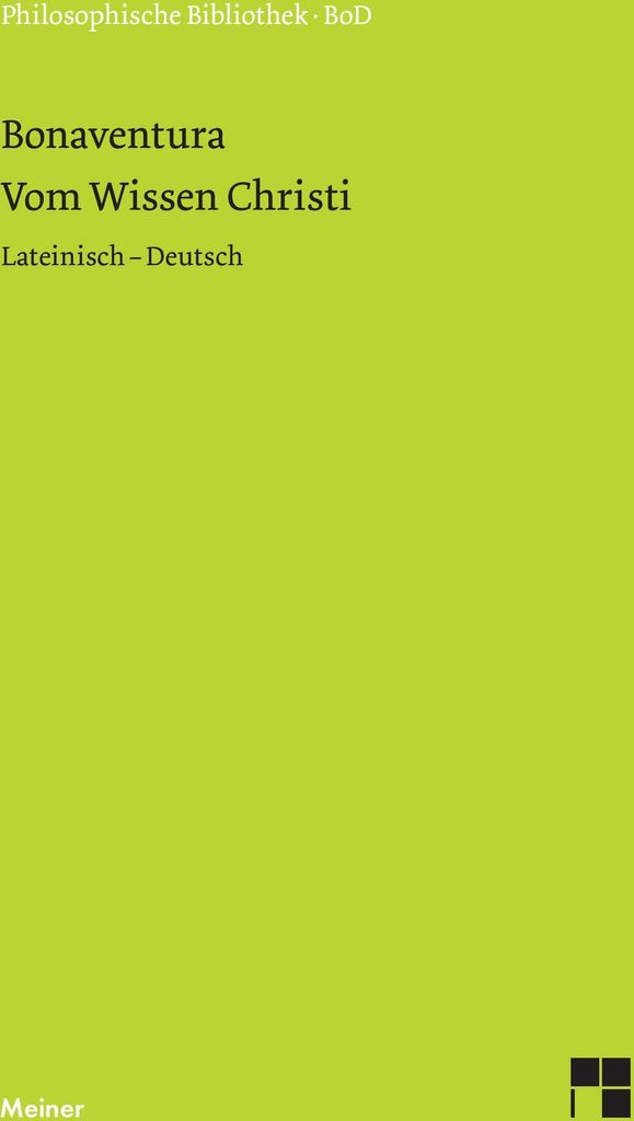 Vom Wissen Christi von Bonaventura Book