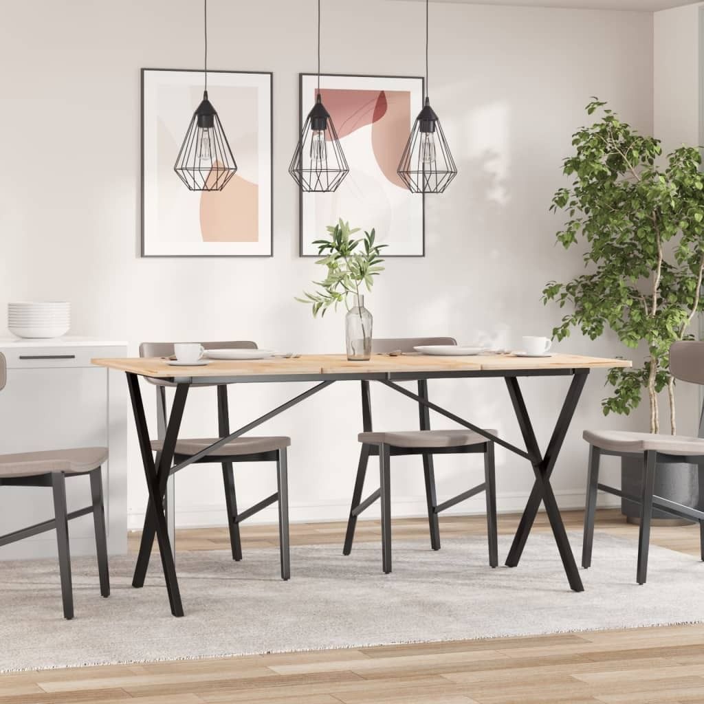 "2026 Aktion"Tischbeine - Tischgestell für Couchtisch, Esstisch - Esstisch-Gestell in X-Form 140x60x73 cm Stahl DEMöbel 5705759