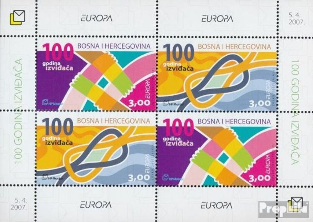 Briefmarken Bosnien - Kroat. Post Mostar 2007 Mi Block10 (kompl.Ausg.) postfrisch Pfadfinder