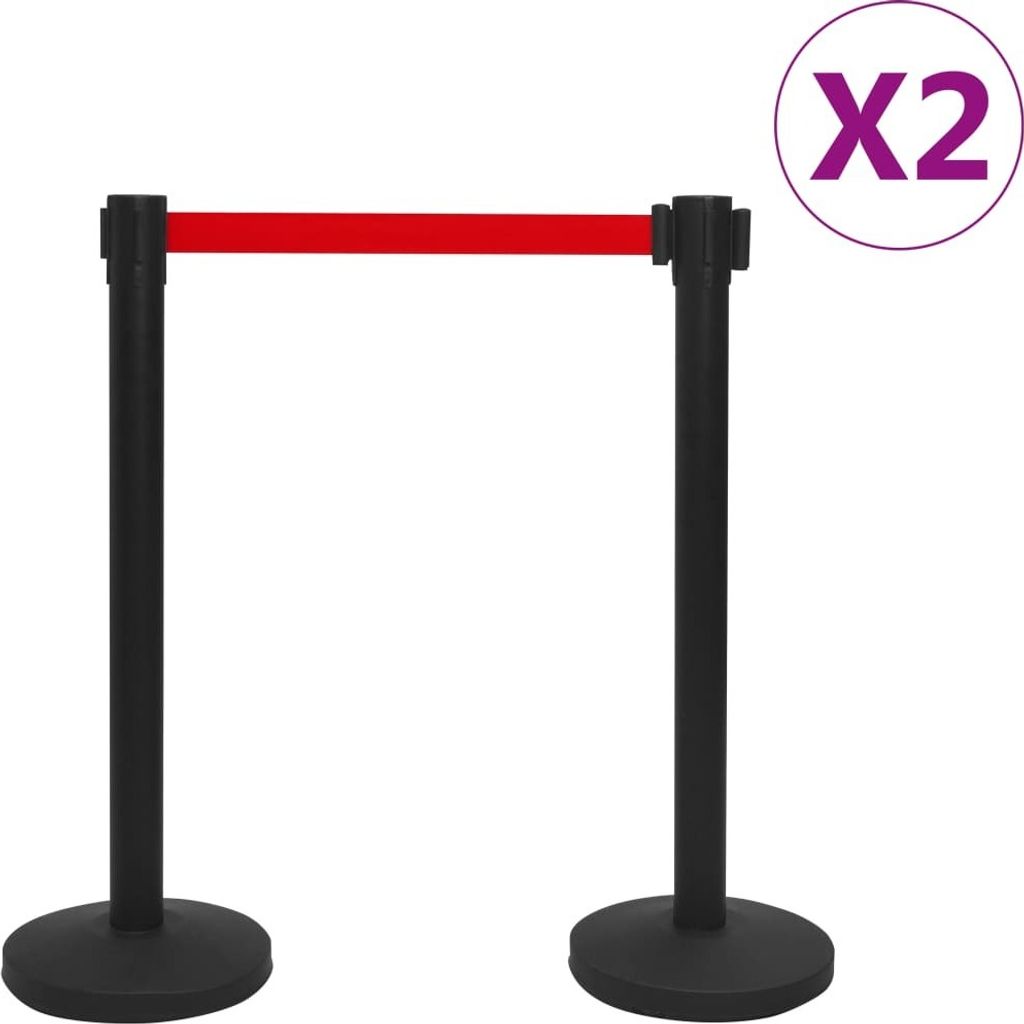 vidaXL Osobné vodiace systémy 4 ks. Železná čierna Obrázok produktu 