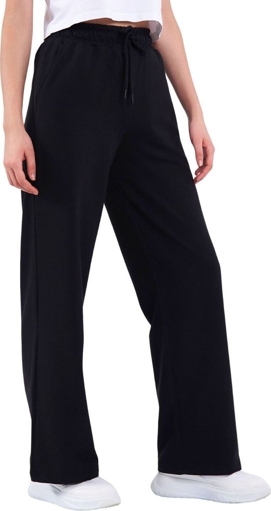COMEOR pantaloni da jogging da donna a gamba larga (nero S) Immagine del prodotto 