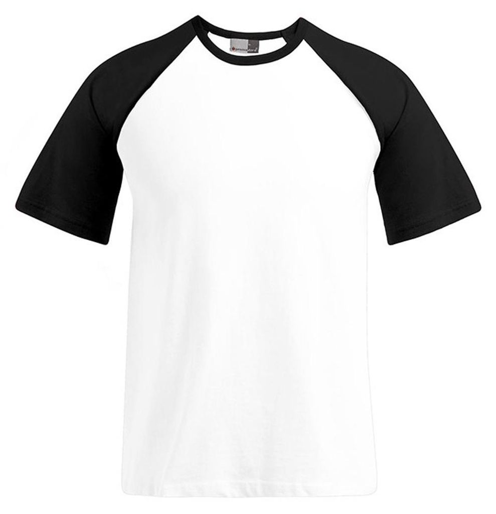 Promodoro - T-Shirt Raglanärmel für Herren LT2745 (XS) (Weiß/Schwarz)