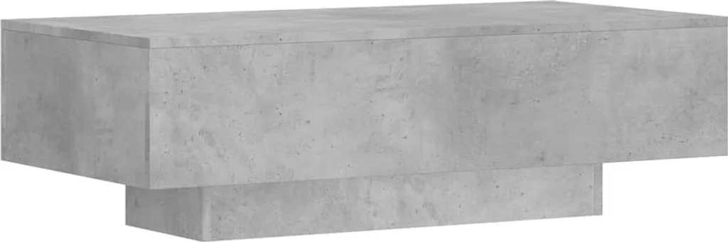 Tavolino Salotto vidaXL Grigio Cemento 100cm - Montaggio Facile